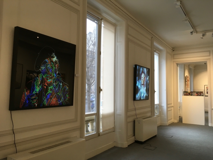 Vue de l'exposition Gainsbourg Still Alive, Paris 8ème