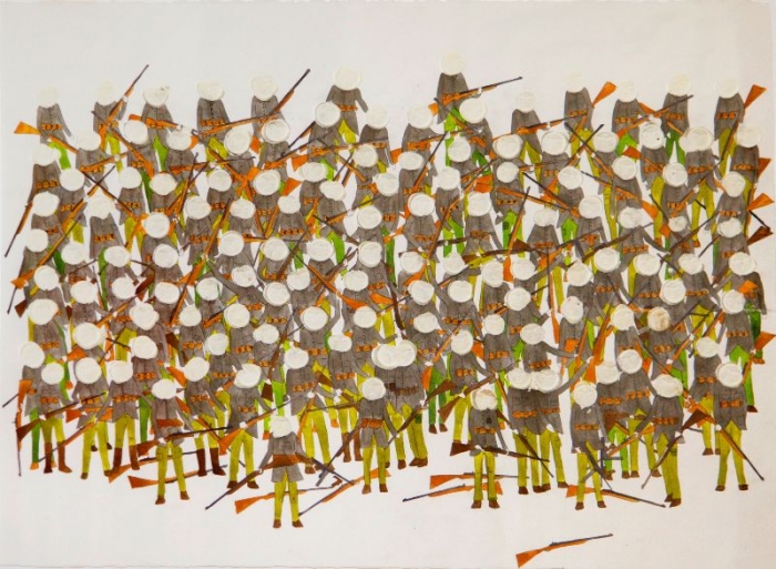 Untitled, 2009, Technique mixte sur papier, 56 x 76 cm, Neil Farber