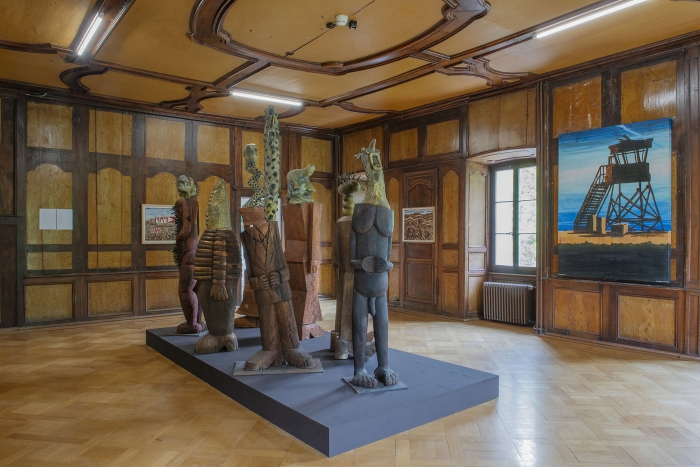 Vue de l'exposition Hervé Di Rosa, "Autour du Monde" au Manoir de Martigny (© Pierre Schwartz)