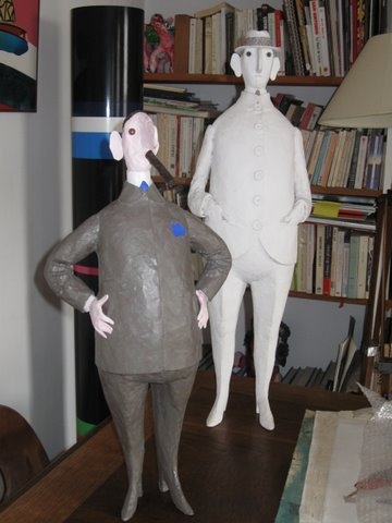 Ça va (2006), Content de lui (2009), sculptures en résine