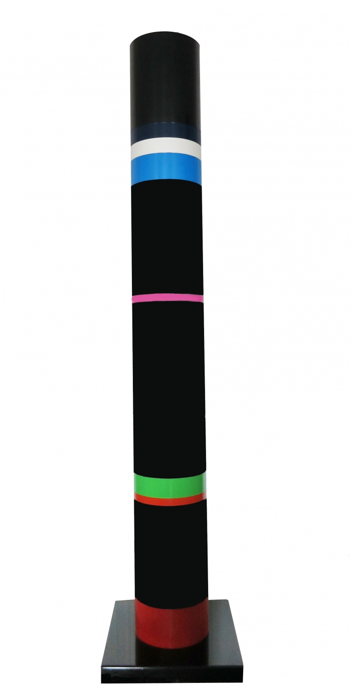 Colonne (ou tube) annelée, pvc, hauteur 1.65 m, Ø 20 cm, 1976, Rougemont 