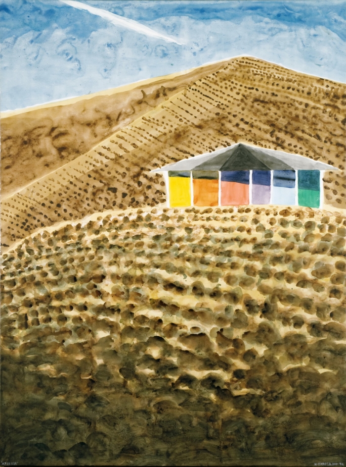 Hervé Di Rosa, Atelier à Arad (2010), acrylique sur toile, 173 x 128 cm, Tel Aviv