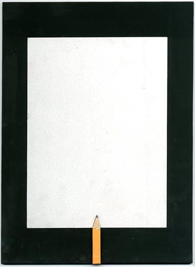 Untitled (pencil and paper), 2011, Acrylique et graphite sur panneau, 24 x 33 cm