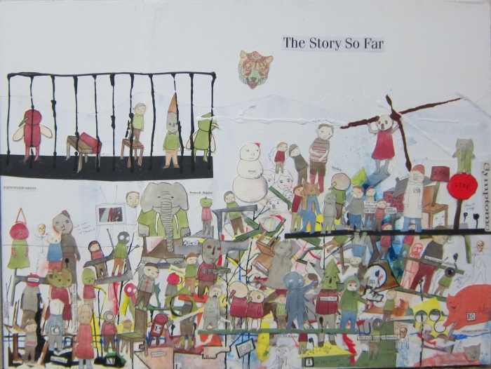 The Story So Far, 2013, Technique mixte sur bois, 41 x 61 cm, Neil Farber