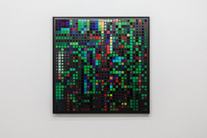 Mosaïque de Pixels 2, 2016, impression sur aluminium, 104 x 104 cm