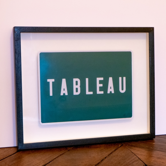 Tableau, Technique mixte, Plaque minéralogique⁠, 32 x 40 cm,⁠ c. 1990⁠