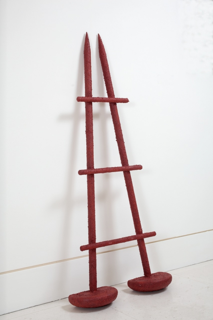 Hervé Télémaque, Le Temps passe (1969-2011), acrylique sur bois. 140 x 59 x 17 cm. Sculpture originale sur 8 exemplaires