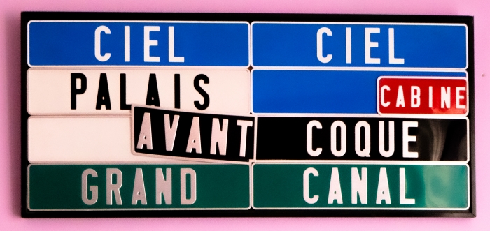 Venise, Technique mixte, Plaque minéralogique, 83 x 42 cm, c. 1990 Venise, Technique mixte, Plaque minéralogique, 83 x 42 cm, c. 1990