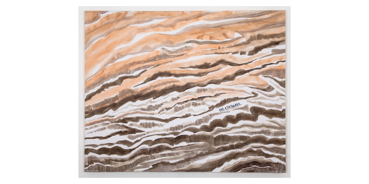 Hervé Di Rosa, From Massada (2014), aquarelle et technique mixte sur toile, 180 x 146 cm, Tel Aviv