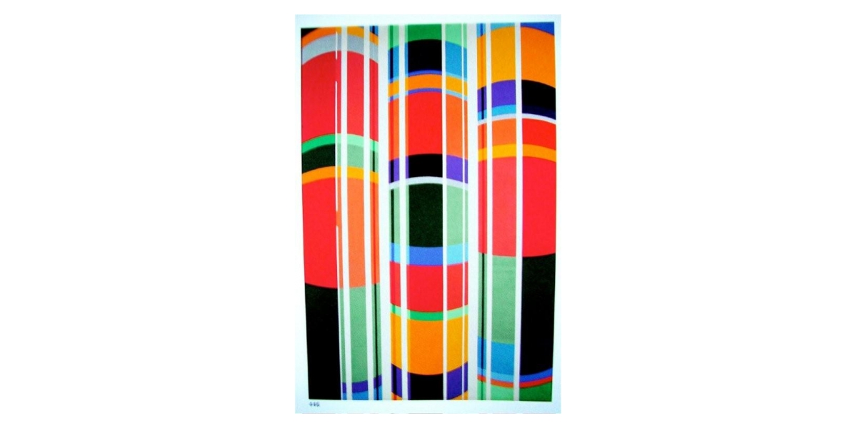 Trois tubes, 1973, huile sur toile, 130 x 195 cm,Guy De Rougemont