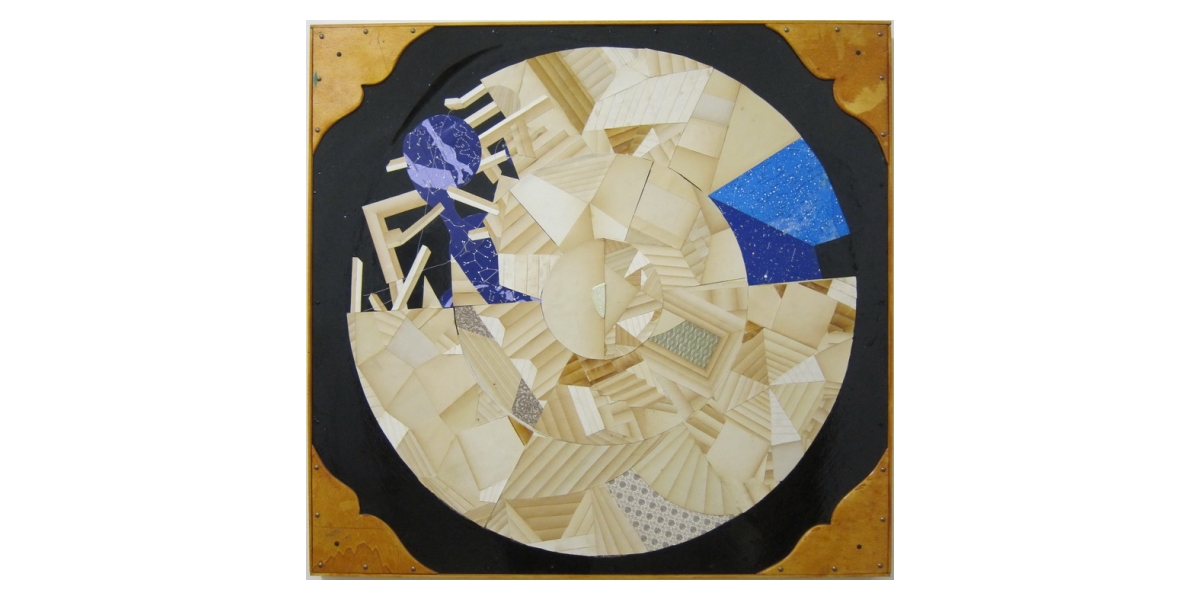 Untitled, 2011, technique mixte, collage sur bois, 98 x 91 cm, Adrian Williams