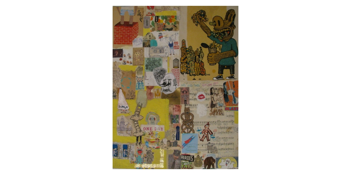 Heroes often fail, 2006, Technique mixte sur papier, 64,5 x 50 cm