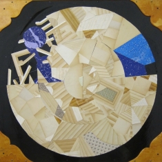 Untitled, 2011, technique mixte, collage sur bois, 98 x 91 cm, Adrian Williams